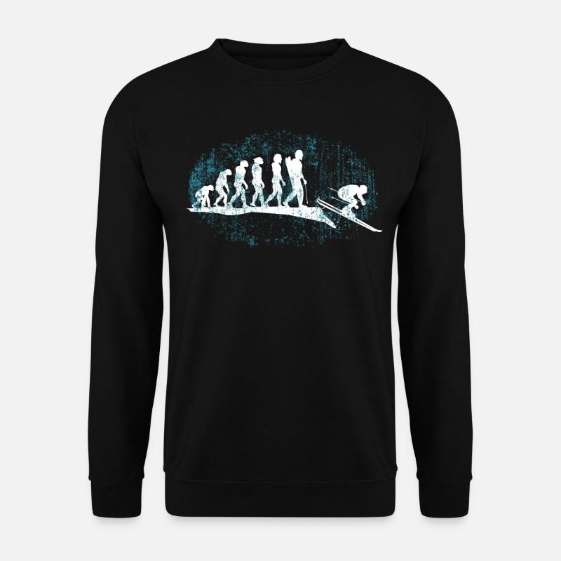 Ski Evolution Skifaher - Unisex Pullover - Schwarz