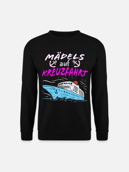 Mädels auf Kreuzfahrt - Unisex Pullover - Schwarz