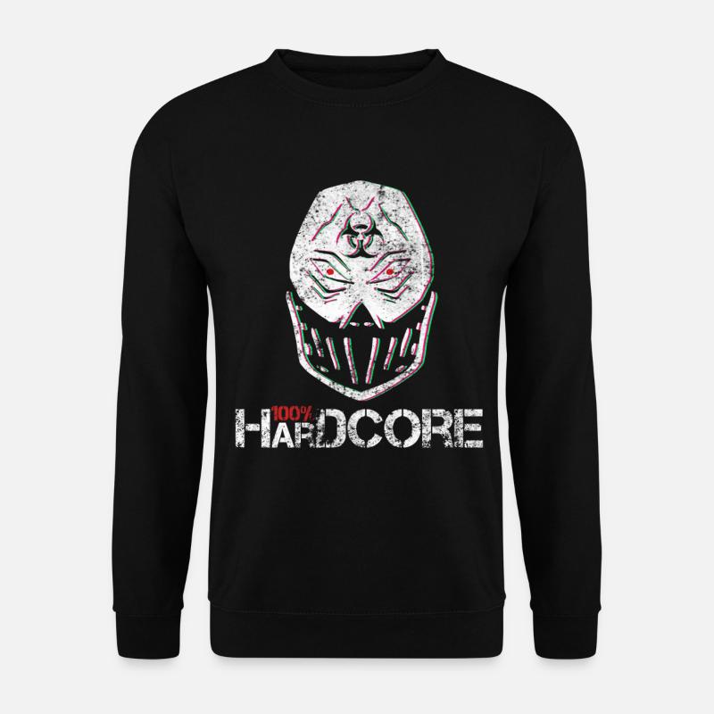 Techno Uptempo Gabber Rave Geschenk - Unisex Pullover - Schwarz