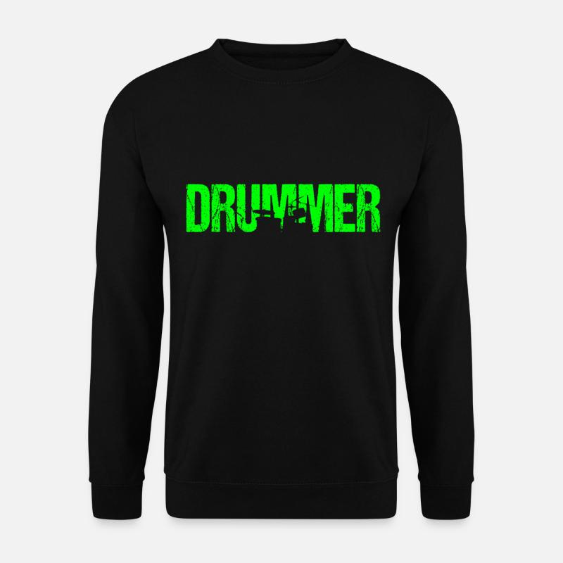 Drummer Schlagzeuger Schlagzeugerin Drummerin - Unisex Pullover - Schwarz