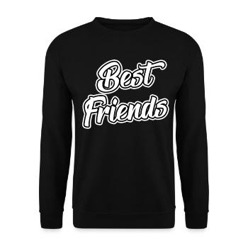 best friends 6 - Unisex Sweatshirt - black - Front - Alina (178cm) & Michal (187cm)