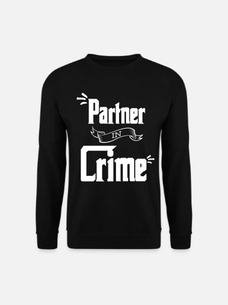 partner in crime - Unisex Pullover - Schwarz