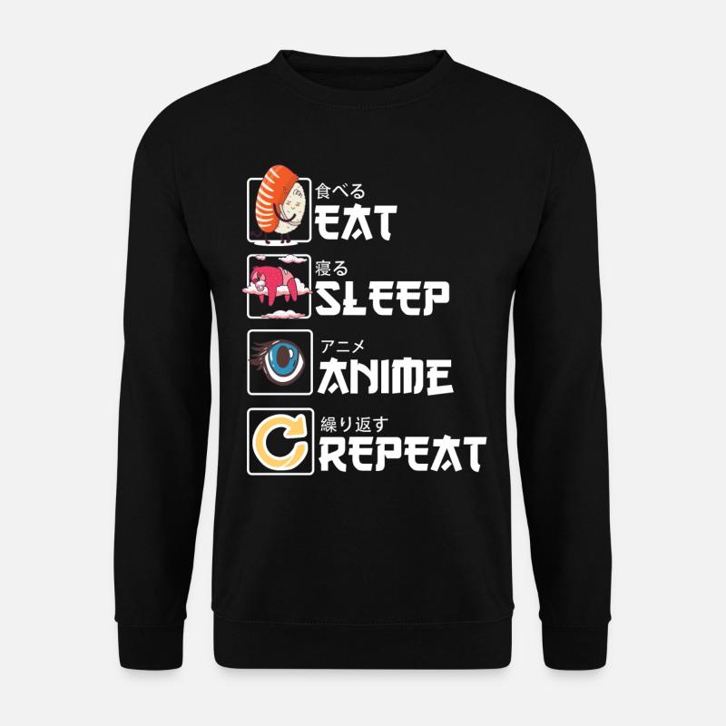 Anime Shirt - Unisex Pullover - Schwarz