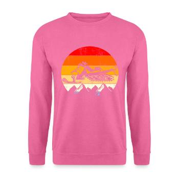 Vintage Retro Snowmobile - Unisex Pullover - Pink - Vorne