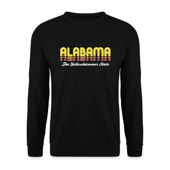 Alabama The YellowHammer State - Unisex Sweatshirt - black - Front - Alina (178cm) & Michal (187cm)