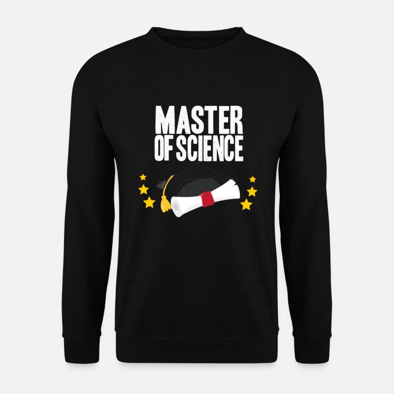 Master of Science Abschluss Uni Diplom Studium - Unisex Pullover - Schwarz