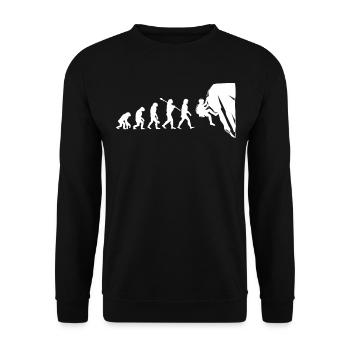 Climbing Bouldering Evolution Mountaineering - Unisex Sweatshirt - black - Front - Alina (178cm) & Michal (187cm)
