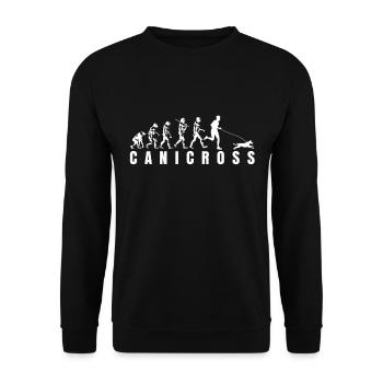 Canicross - Sweat-shirt Unisexe - noir - Devant - Alina (178cm) & Michal (187cm)