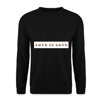 Cadeau Gay Pride - Sweat-shirt Unisexe - noir - Devant - Alina (178cm) & Michal (187cm)