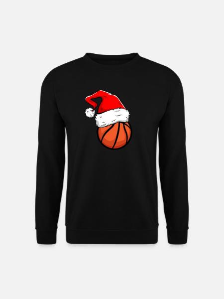 Basketball Mütze Weihnachten - Unisex Pullover - Schwarz