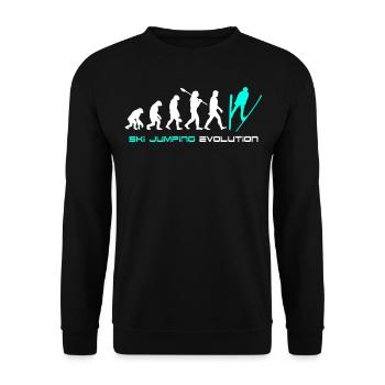 Saut à ski Evolution - Sweat-shirt Unisexe - noir - Devant - Alina (178cm) & Michal (187cm)