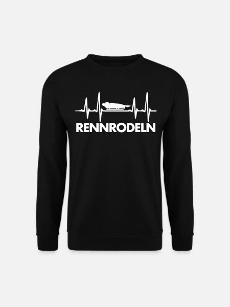 Rennrodeln - Unisex Pullover - Schwarz