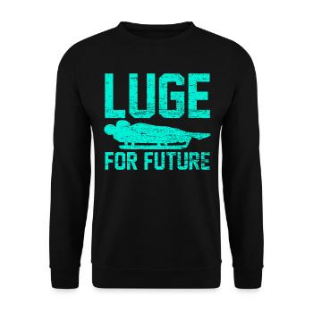 Luge de course - Sweat-shirt Unisexe - noir - Devant - Alina (178cm) & Michal (187cm)