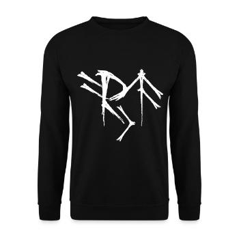 Freya Runensymbol Schildmaid Wikinger Geschenk - Unisex Pullover - Schwarz - Vorne - Alina (178cm) & Michal (187cm)