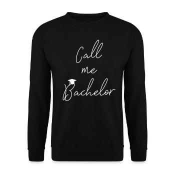 Bachelor degree - Unisex Sweatshirt - black - Front - Alina (178cm) & Michal (187cm)