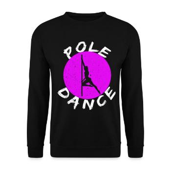 Pole Dance Geschenk - Unisex Pullover - Schwarz - Vorne - Alina (178cm) & Michal (187cm)