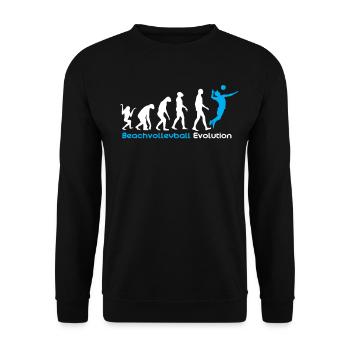 Beach volleyball evolution - Unisex Sweatshirt - black - Front - Alina (178cm) & Michal (187cm)