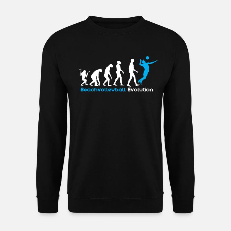 Beach volleyball evolution - Unisex Sweatshirt - black
