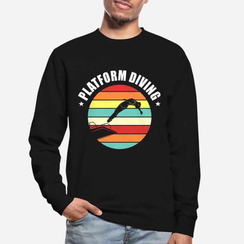 Plateforme Plongée Plongée Plongée Sweat-shirt Unisexe