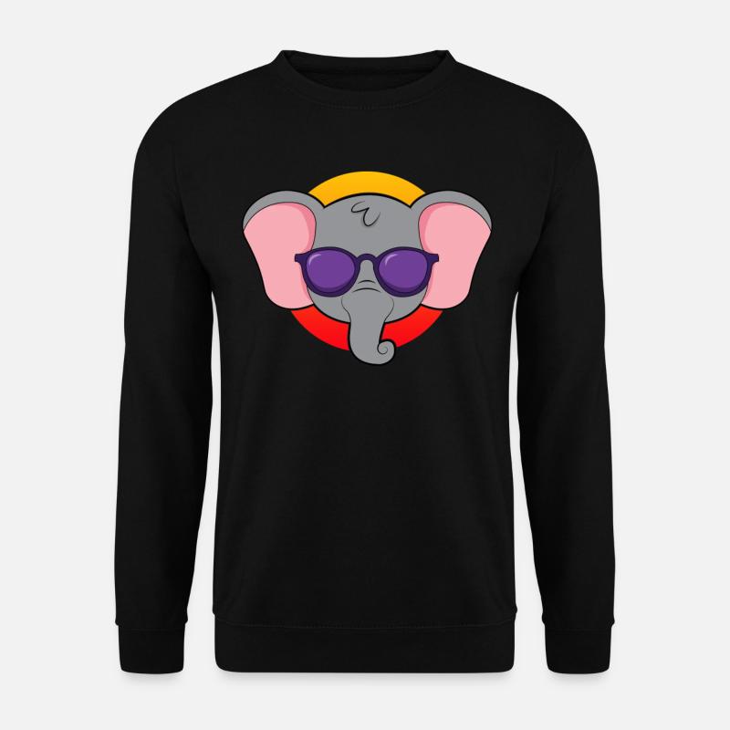 Elephant - Unisex Sweatshirt - black