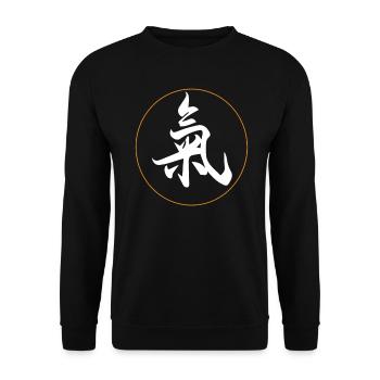 Qigong Qi Gong Tai Chi Thai Chi Chigong Yoga - Unisex Sweatshirt - black - Front - Alina (178cm) & Michal (187cm)