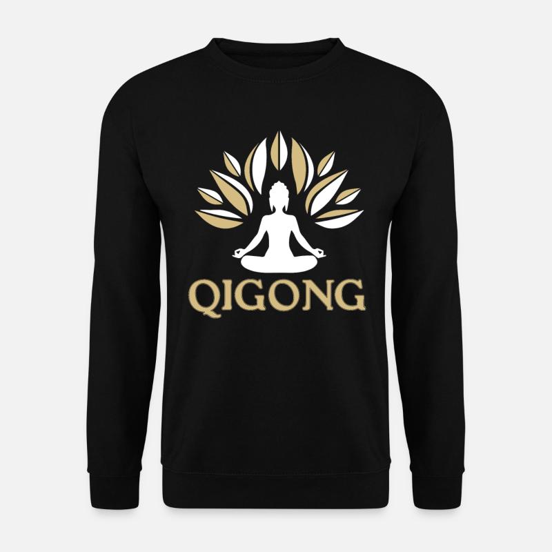 Qigong Qi Gong Tai Chi Thai Chi Chigong Yoga - Unisex Pullover - Schwarz