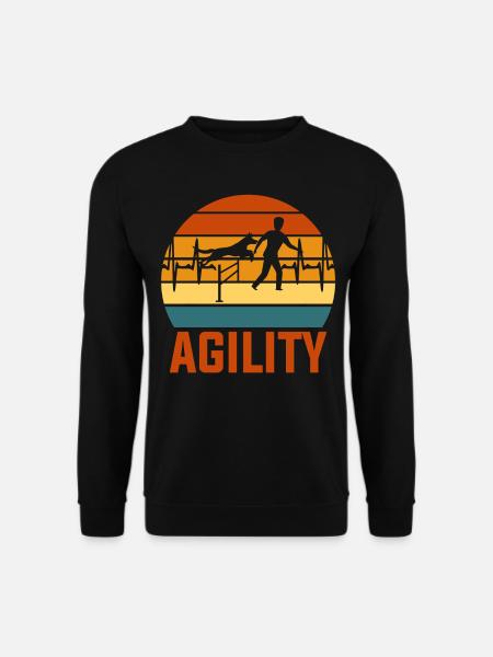 Agility Herzschlag - Unisex Pullover - Schwarz