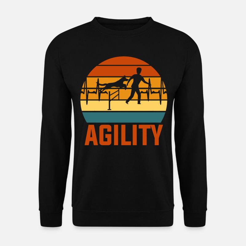 Agility Herzschlag - Unisex Pullover - Schwarz