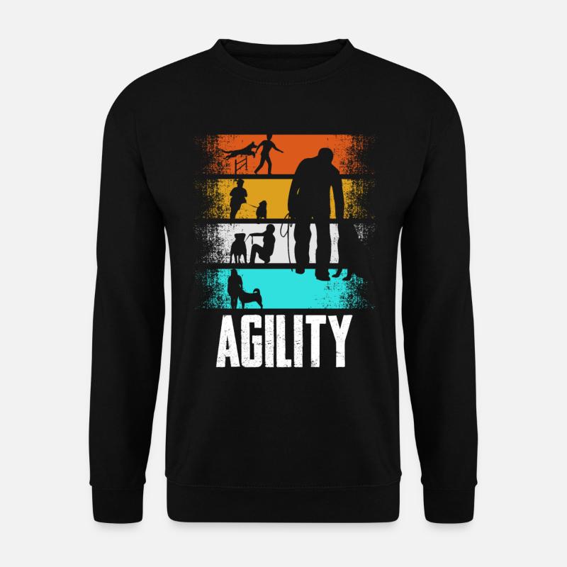 Agility Retro - Unisex Pullover - Schwarz