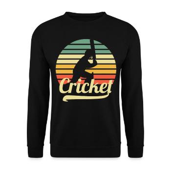 Cricket - Unisex Sweatshirt - black - Front - Alina (178cm) & Michal (187cm)
