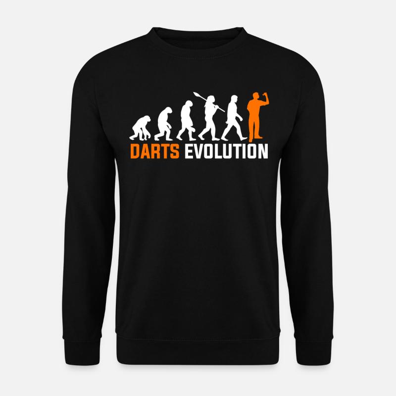 Evolution des fléchettes - Sweat-shirt Unisexe - noir