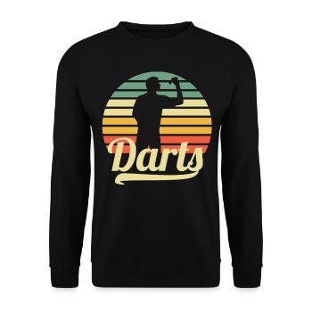 Darts - Unisex Pullover - Schwarz - Vorne - Alina (178cm) & Michal (187cm)