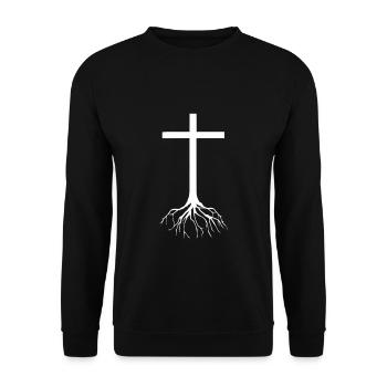 Cadeau du christianisme - Sweat-shirt Unisexe - noir - Devant - Alina (178cm) & Michal (187cm)
