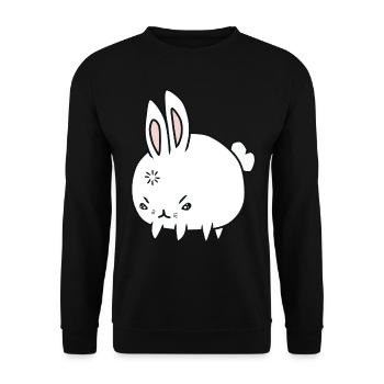 Bad bunny - Unisex Sweatshirt - black - Front - Alina (178cm) & Michal (187cm)