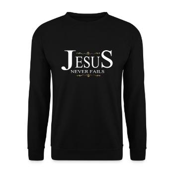 Cadeau du christianisme - Sweat-shirt Unisexe - noir - Devant - Alina (178cm) & Michal (187cm)