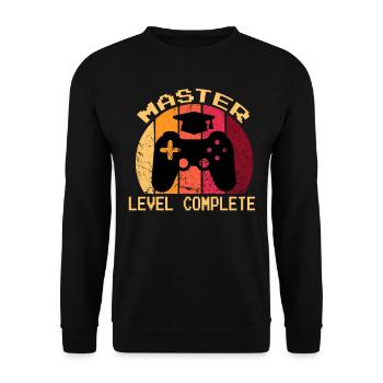 Niveau Master Diplôme Complet - Sweat-shirt Unisexe - noir - Devant - Alina (178cm) & Michal (187cm)