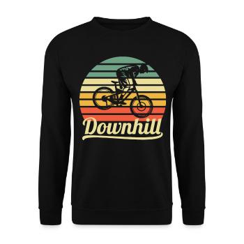 Downhill - Unisex Pullover - Schwarz - Vorne - Alina (178cm) & Michal (187cm)