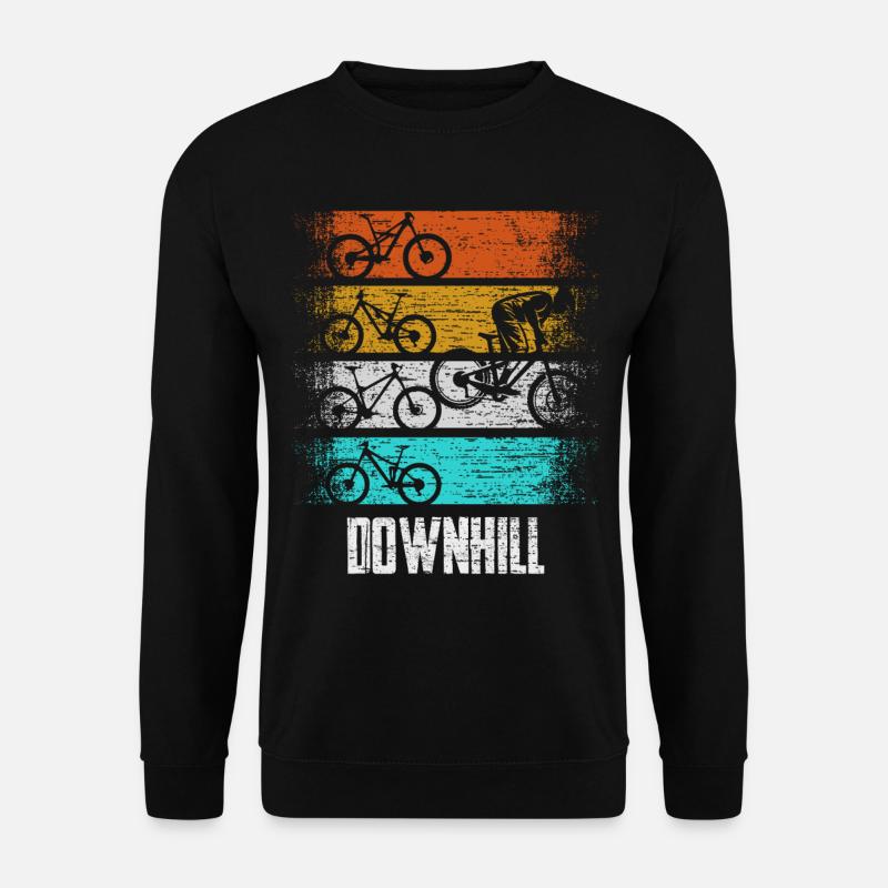 Downhill Cycling Retro - Unisex Sweatshirt - black