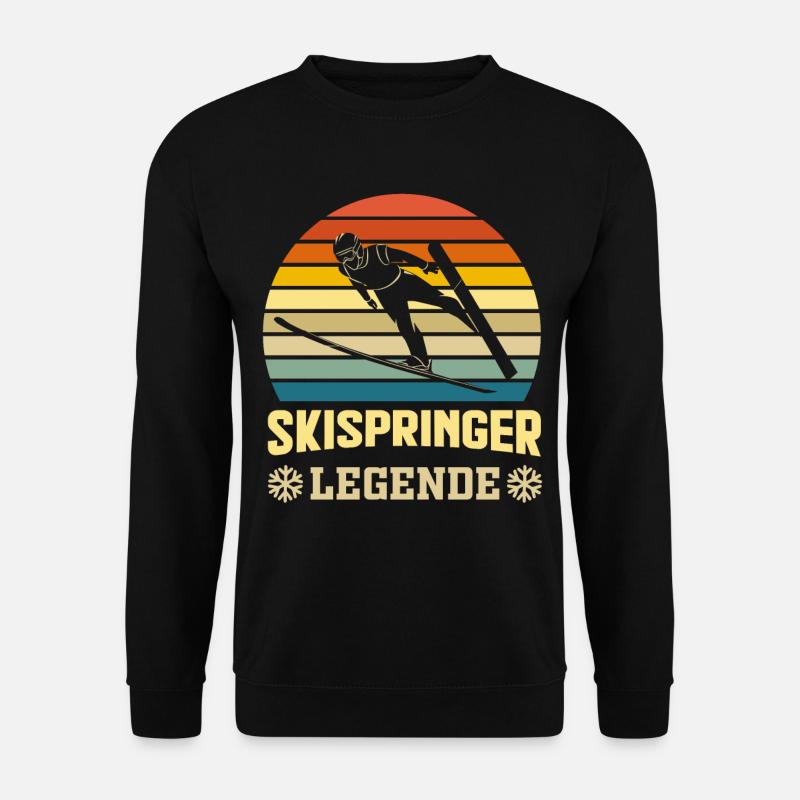 Skispringer Legende - Unisex Pullover - Schwarz
