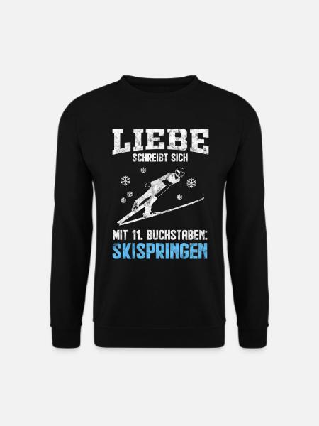 Skispringen Leidenschaft & Liebe - Unisex Pullover - Schwarz