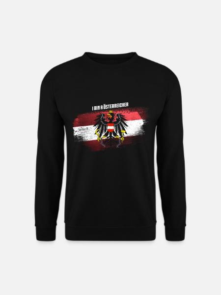 Österreich | Flagge & Staatswappen, Bundesadler - Unisex Pullover - Schwarz