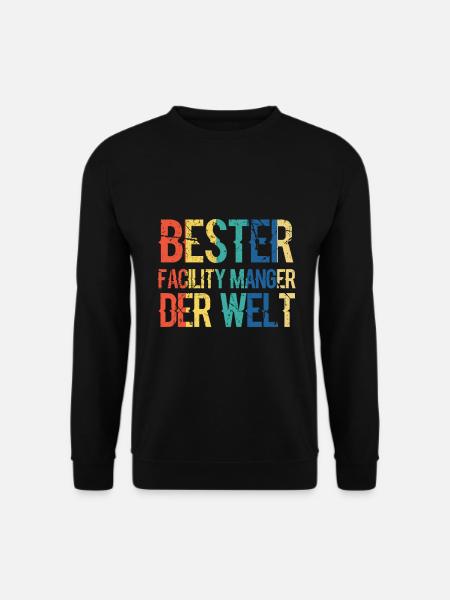 Bester Facility Manager der Welt lustiger Spruch - Unisex Pullover - Schwarz