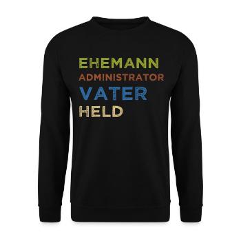 Administrator IT Administrator Admin Informatik - Unisex Pullover - Schwarz - Vorne - Alina (178cm) & Michal (187cm)