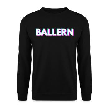 Baller Techno Rave Raver - Sweat-shirt Unisexe - noir - Devant - Alina (178cm) & Michal (187cm)