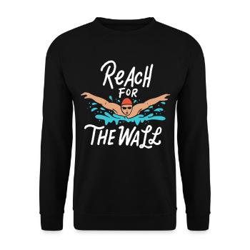 Natation Natation papillon nageur - Sweat-shirt Unisexe - noir - Devant - Alina (178cm) & Michal (187cm)