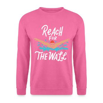 Natation Natation papillon nageur - Sweat-shirt Unisexe - rose - Devant