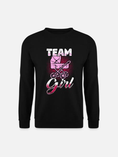 Team Girl Schwangerschaft Mädchen Tochter Geburt - Unisex Pullover - Schwarz