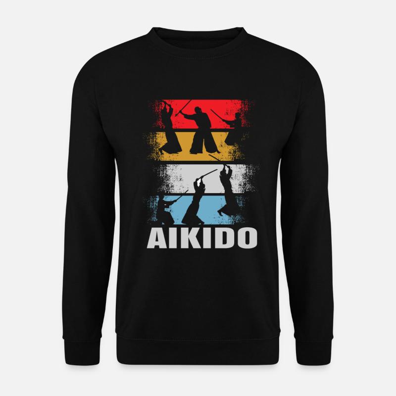 Aikido retro - Unisex Sweatshirt - black