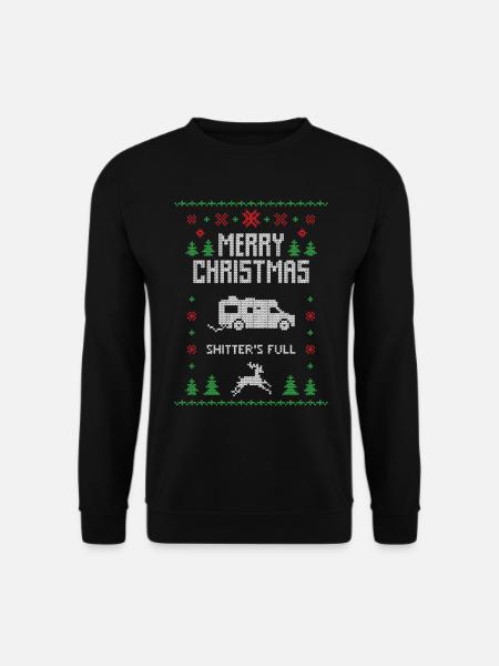 merry christmas - shitter was full - Unisex Pullover - Schwarz