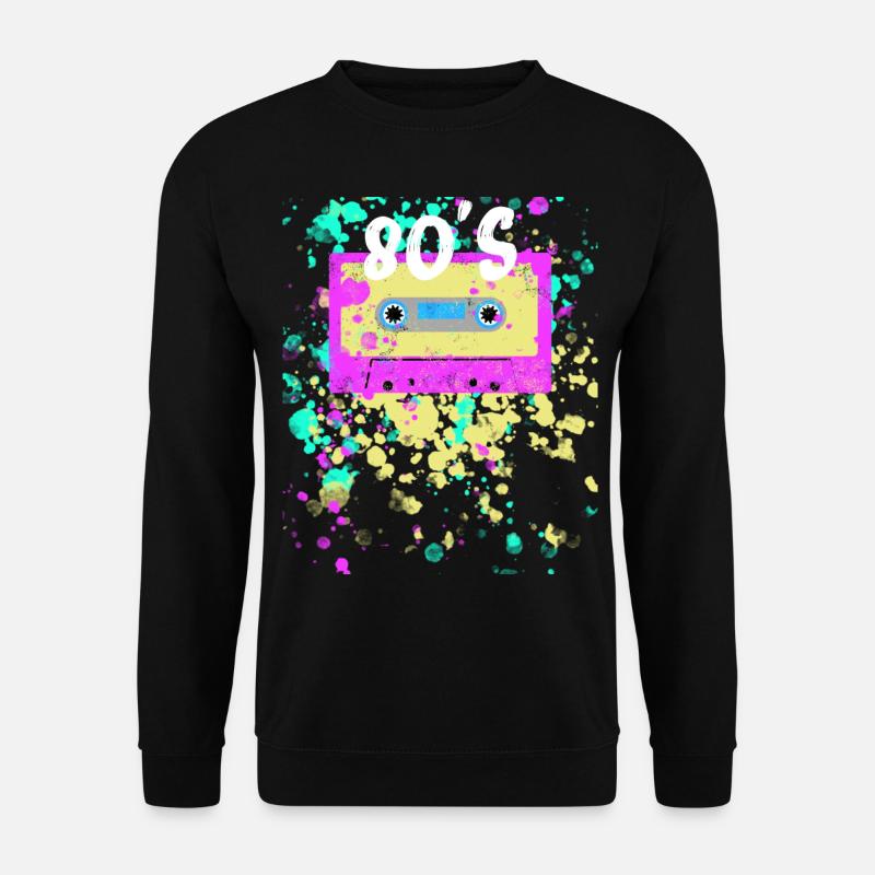 80er Jahre Kostüm - Unisex Pullover - Schwarz